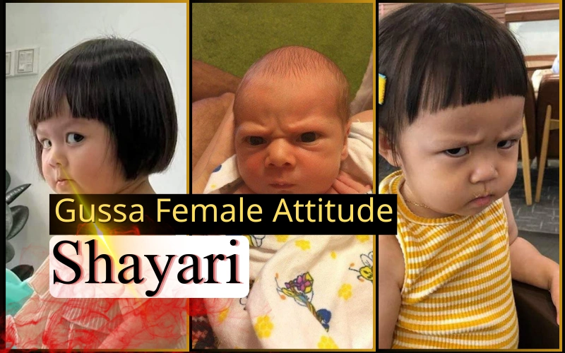 gussa female attitude shayari