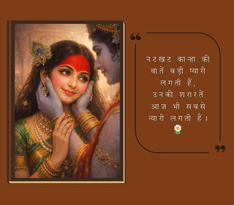 नटखट कृष्ण शायरी