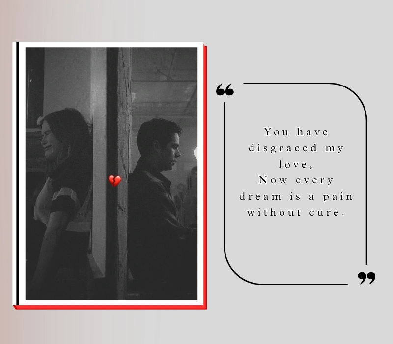 2 line breakup shayari in English