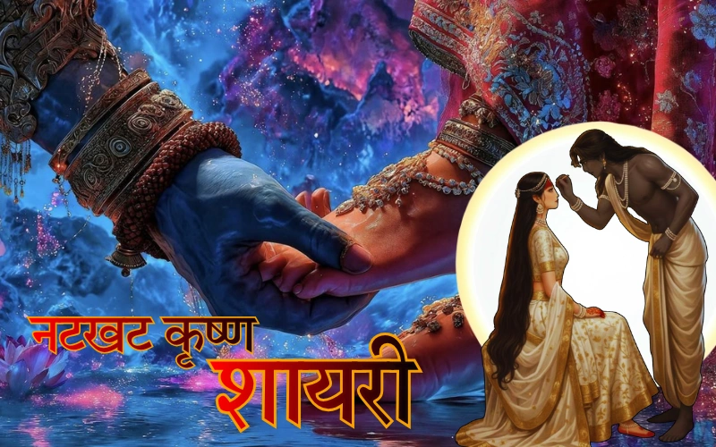 नटखट कृष्ण शायरी