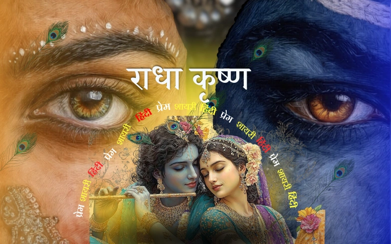 राधा कृष्ण प्रेम शायरी हिंदी में
