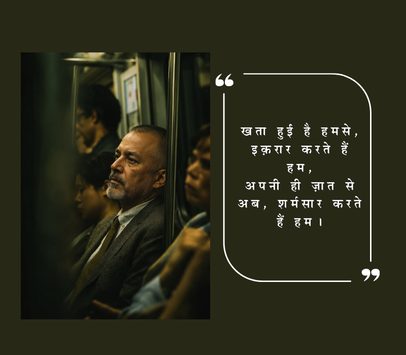गलती का एहसास शायरी