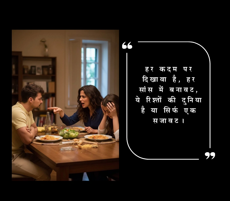 दिखावे के रिश्ते शायरी