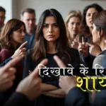 दिखावे के रिश्ते शायरी
