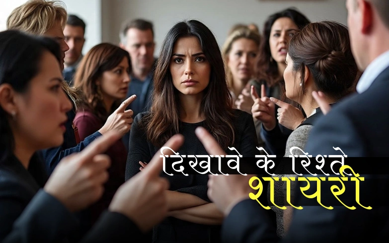 दिखावे के रिश्ते शायरी